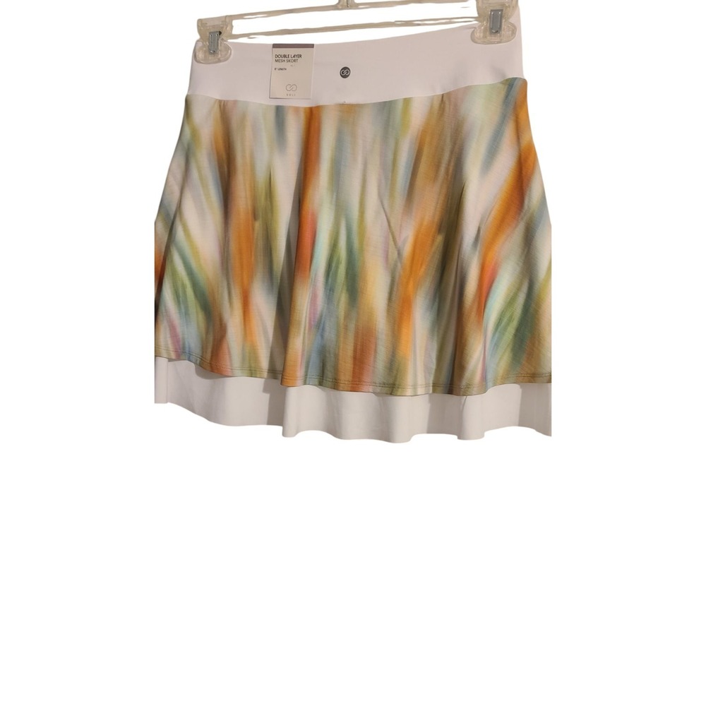 Calia Womens Double Layer Mesh Golf Skort, Filtered Flora Multi, Medium